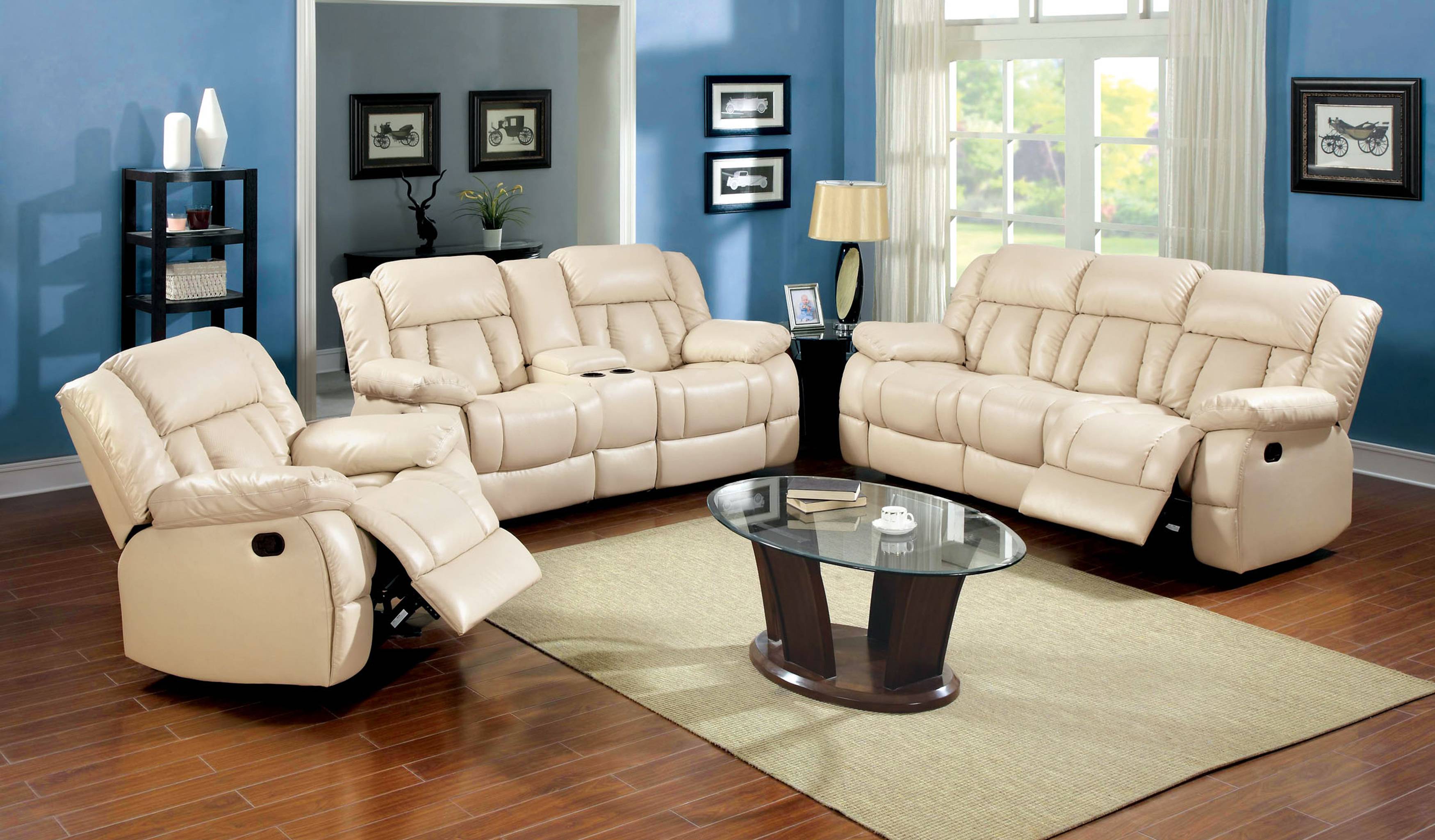 Everly Transitional Upholstered Reclining Loveseat